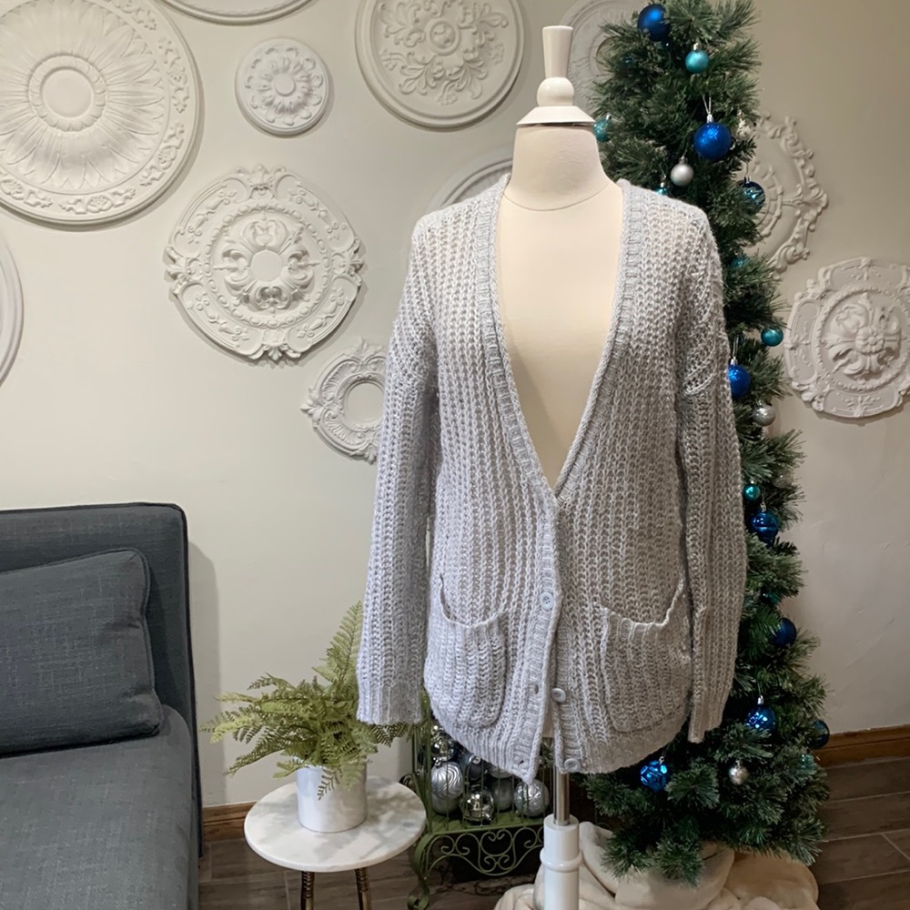 Grey cardigan